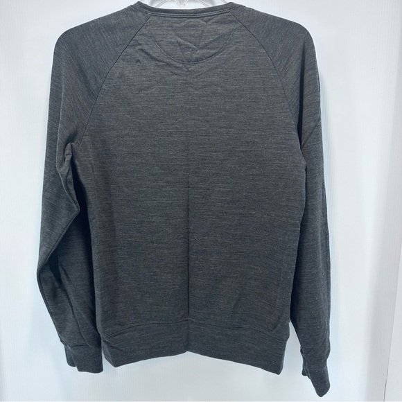 Icebreaker Womens XS Crewneck Pullover Sweatshirt Wool Blend Polka Dot Gray - Picture 2 of 7